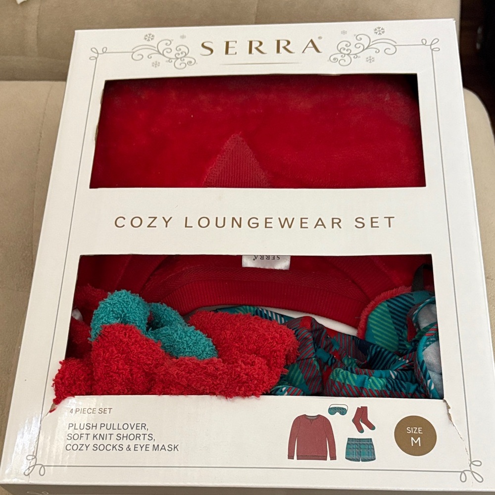 Serra Vibrant Red and Teal Loungewear Collection